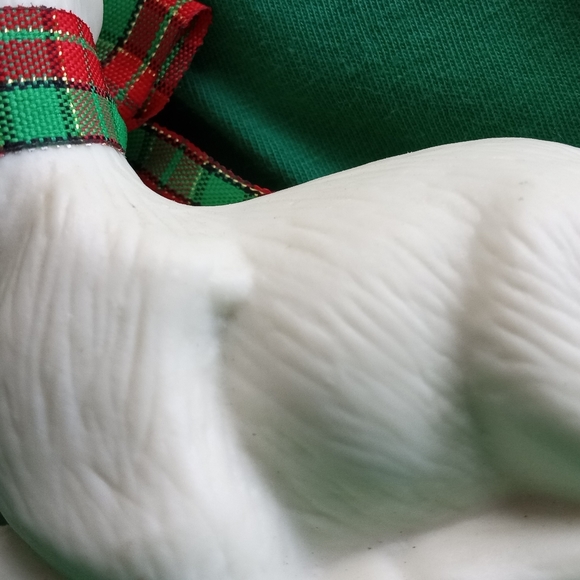 Vtg Bisque Porcelain Holiday Deer - Picture 6 of 9